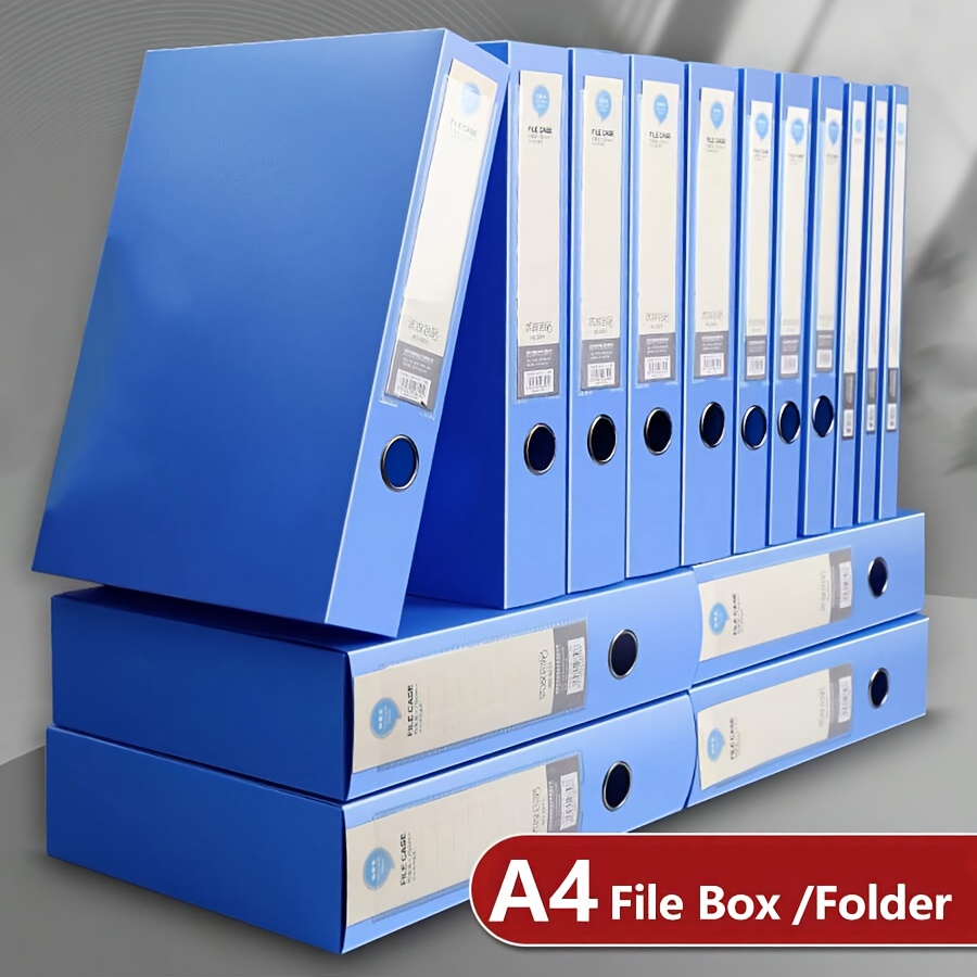 Binder Storage Box - โฟลเดอร์แฟ้ม A4 แบบพับได้ 1 ชิ้น, กล่องเก็บเอกสาร