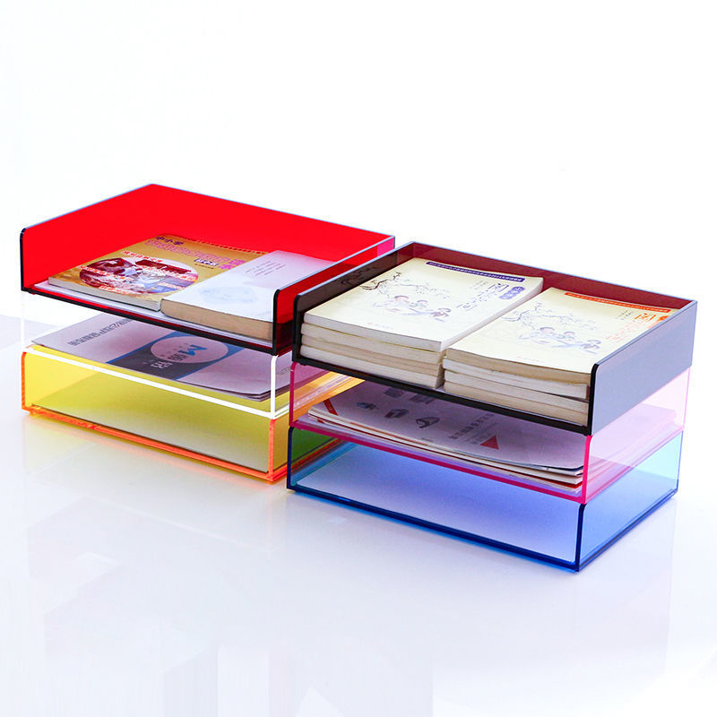 ถาดใส่เอกสารอะคริลิคสำหรับจัดร - Desktop Filing Tray บทวิจารณ์และราคา