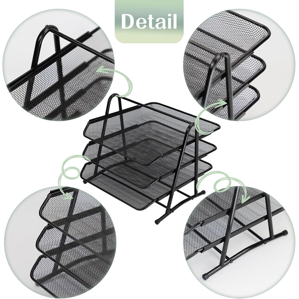 ที่จัดเก็บเอกสารแบบเลื่อนสามชั - Desktop Filing Tray บทวิจารณ์และราคา