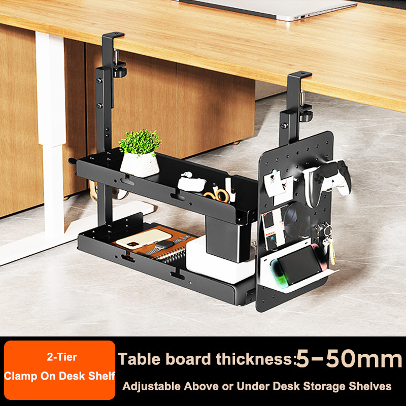 ชั้นวางของแบบหนีบขอบโต๊ะ 2 ชั้ - Gaming Desk With Hutch บทวิจารณ์และราคา