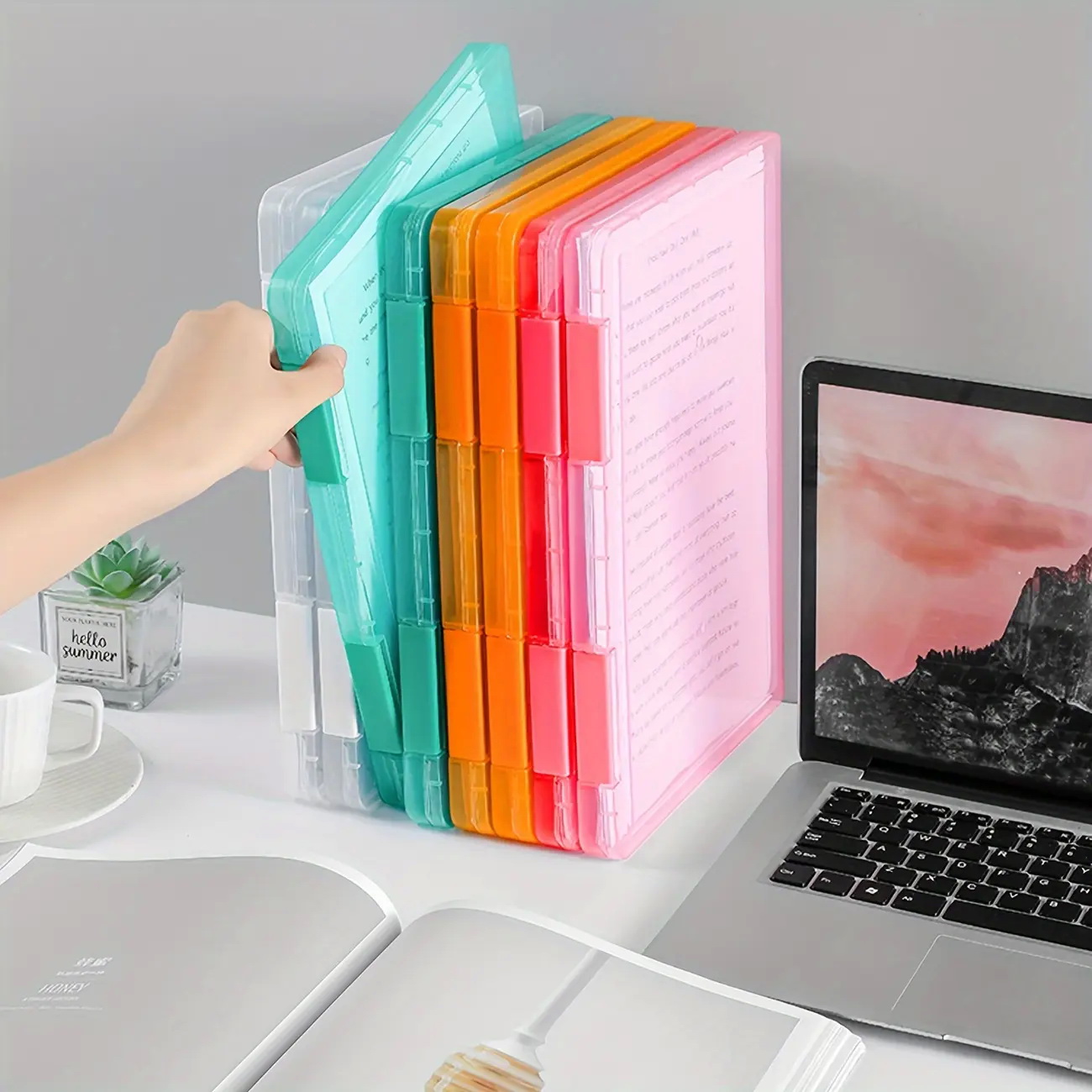 1 PC Multi-Layer แบบพกพาแฟ้มกล - Binder Storage Box บทวิจารณ์และราคา