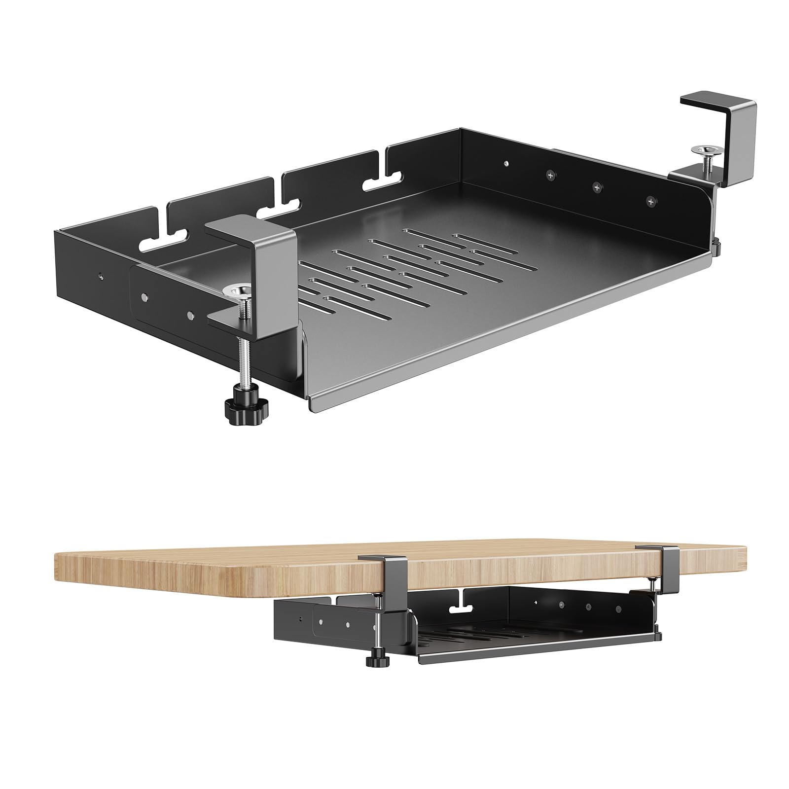 ที่ยึดแล็ปท็อปใต้โต๊ะแบบไม่ต้อ - Gaming Desk With Hutch บทวิจารณ์และราคา