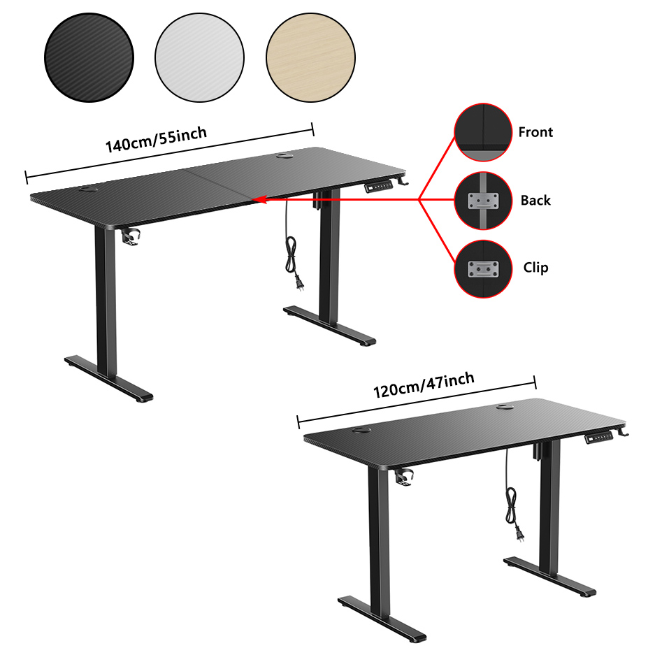 โต๊ะทำงานปรับระดับความสูงได้ด้ - Gaming Desk With Hutch บทวิจารณ์และราคา
