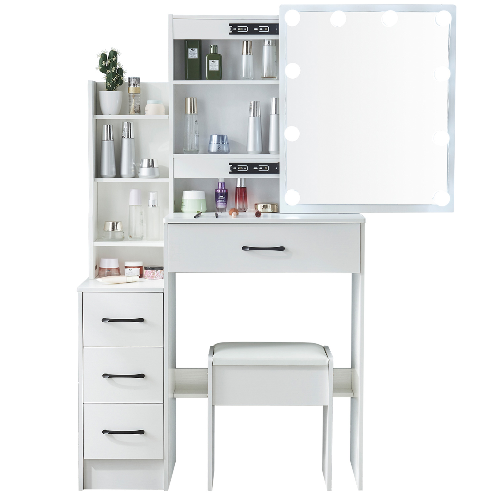 ชุดโต๊ะเครื่องแป้ง LED พร้อมกร - Office Furniture Credenza บทวิจารณ์และราคา