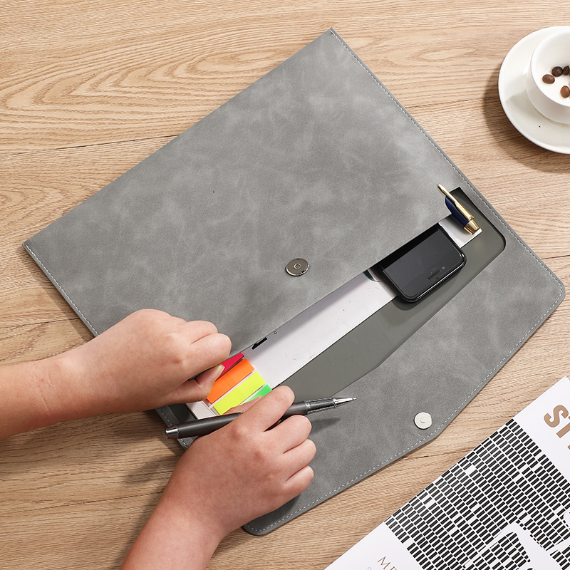 กระเป๋าเอกสารหนัง PU ขนาด A4 พ - Binder Storage Box บทวิจารณ์และราคา