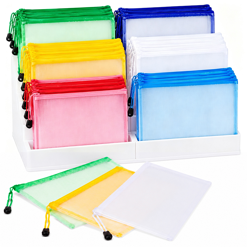 5/20PCS A4/A5 กระเป๋าซิปตาข่าย - Binder Storage Box บทวิจารณ์และราคา