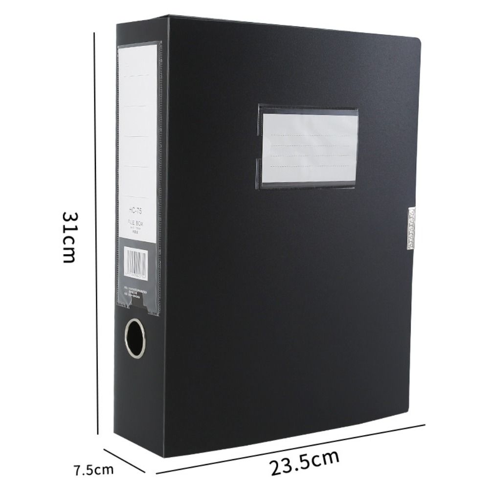 มัลติฟังก์ชั่นสีดํา A4 แฟ้มโฟล - Binder Storage Box บทวิจารณ์และราคา