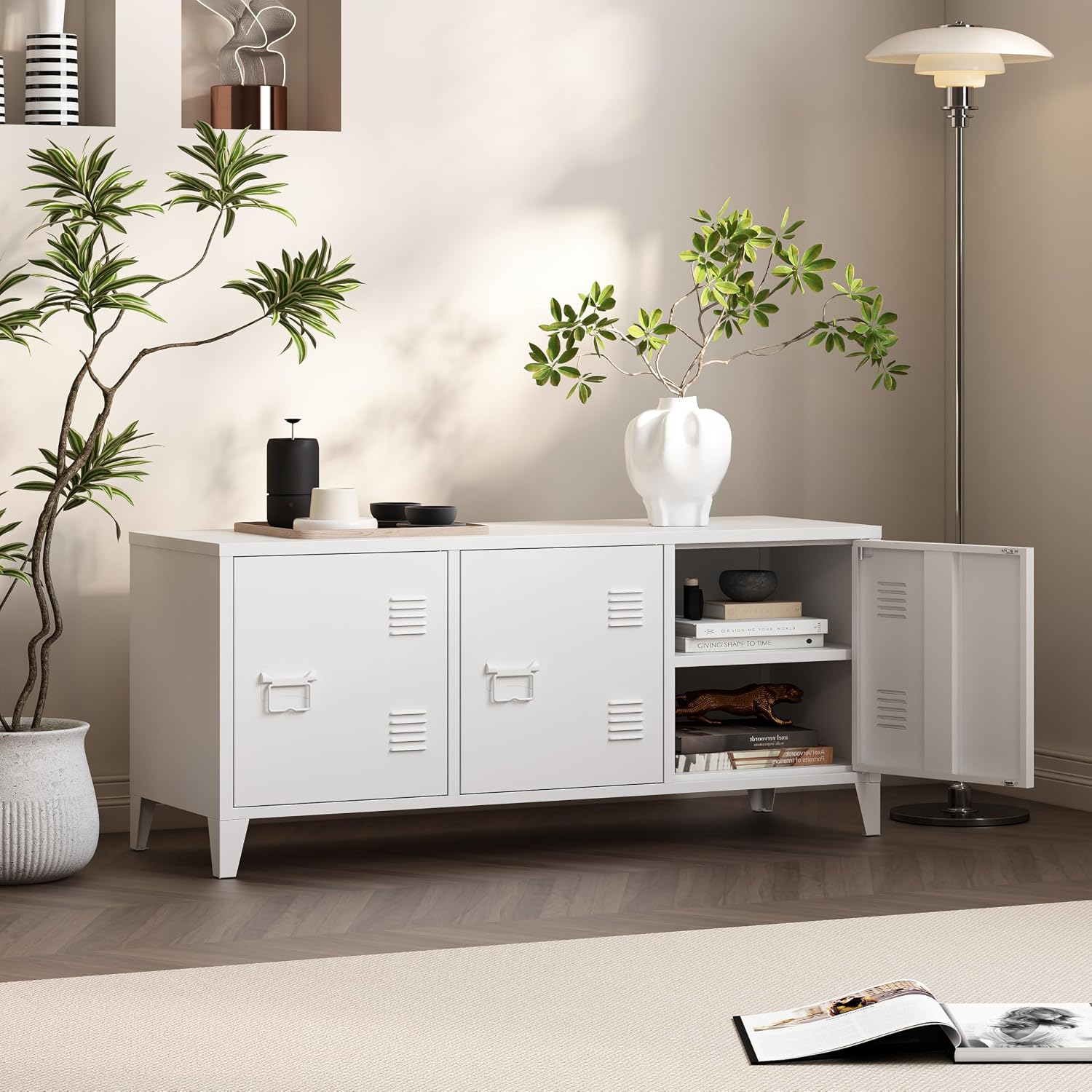 ศูนย์รวมความบันเทิงพร้อมชั้นวา - Office Furniture Credenza บทวิจารณ์และราคา