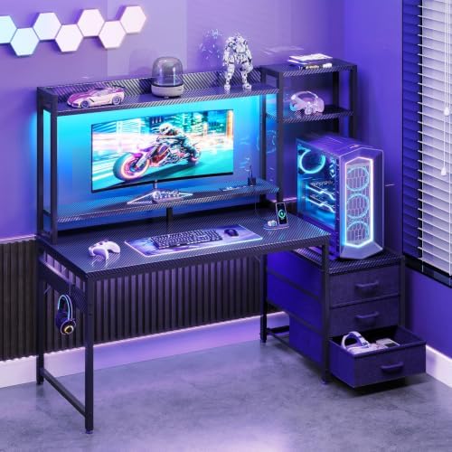 โต๊ะเกมมิ่งขนาด 48 นิ้ว พร้อมต - Gaming Desk With Hutch บทวิจารณ์และราคา