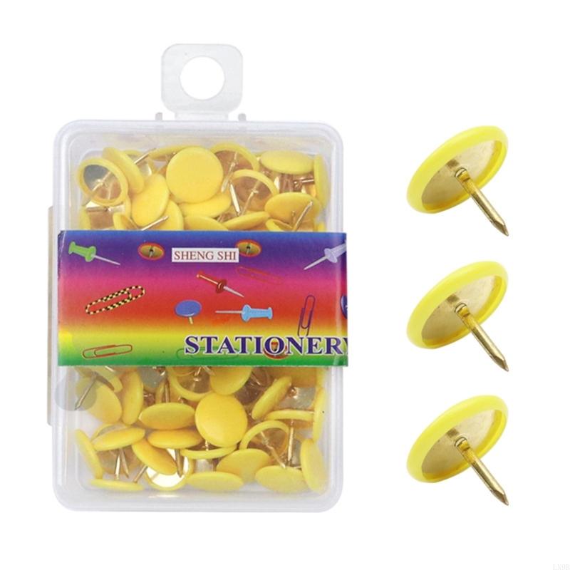 200 PCS รอบแบนหัวโลหะ Thumbtac - Office Furniture Online บทวิจารณ์และราคา