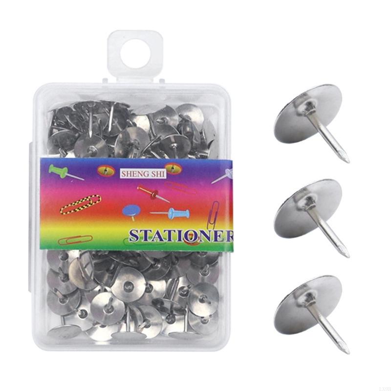 200 PCS รอบแบนหัวโลหะ Thumbtac - Office Furniture Online บทวิจารณ์และราคา