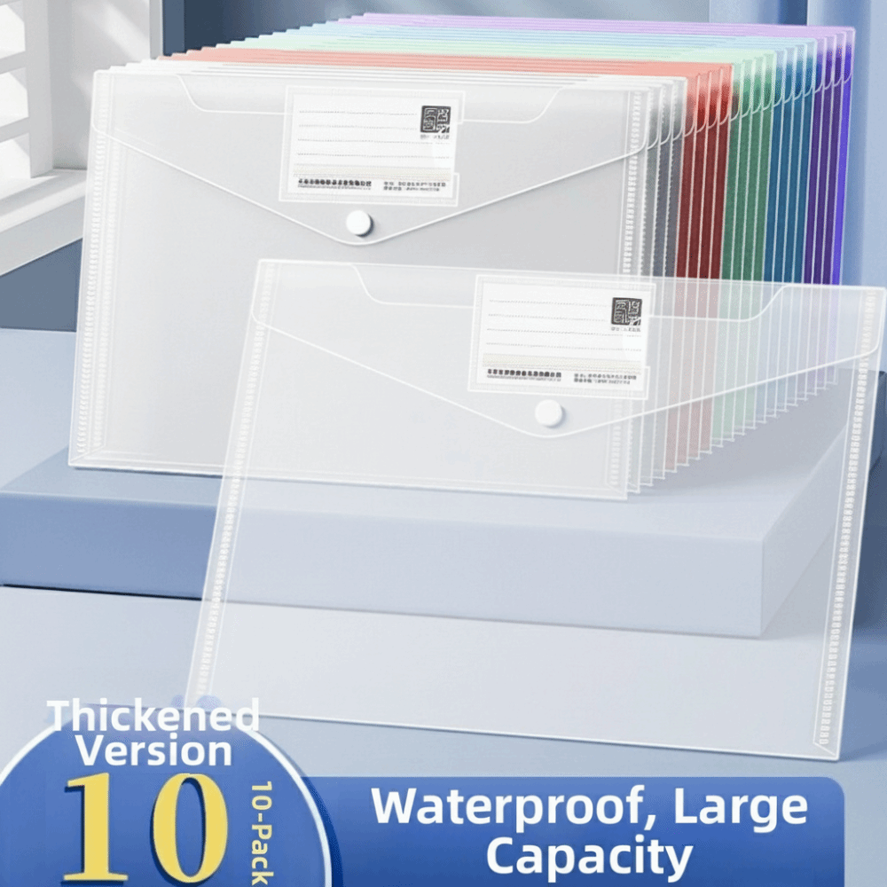 10 ชิ้นแฟ้มใส A4 พลาสติกความจุ - Binder Storage Box บทวิจารณ์และราคา